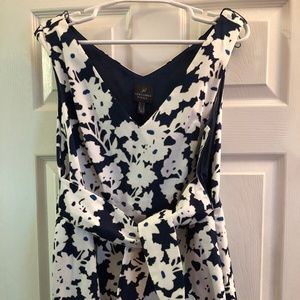 ADRIANNA PAPELL, FLORAL DAY DRESS, TIE AT WAIST